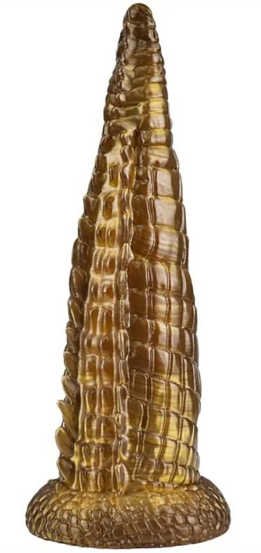 Gode Monster DICKNOSAUR M 20 x 5.5cm Doré