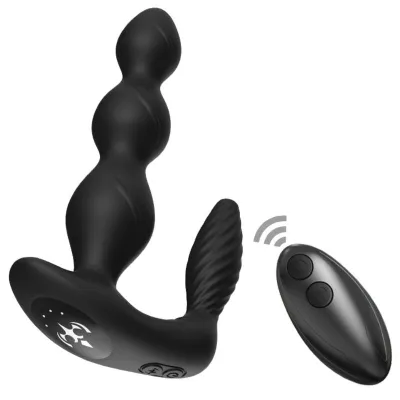 Plug Anal Vibrant ManFun avec Télécommande Noir - Armony