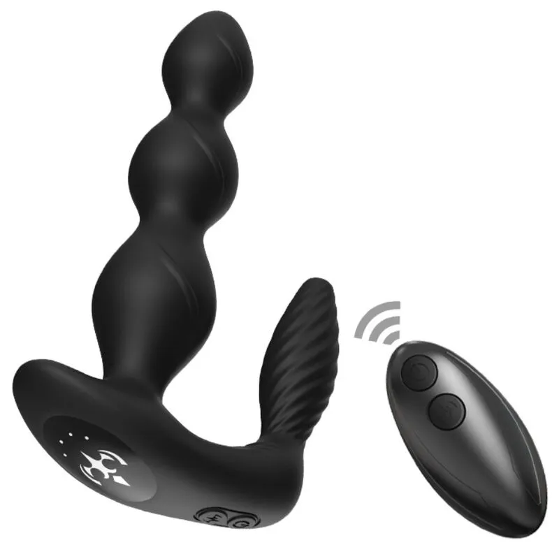 Plug Anal Vibrant ManFun avec Télécommande Noir - Armony