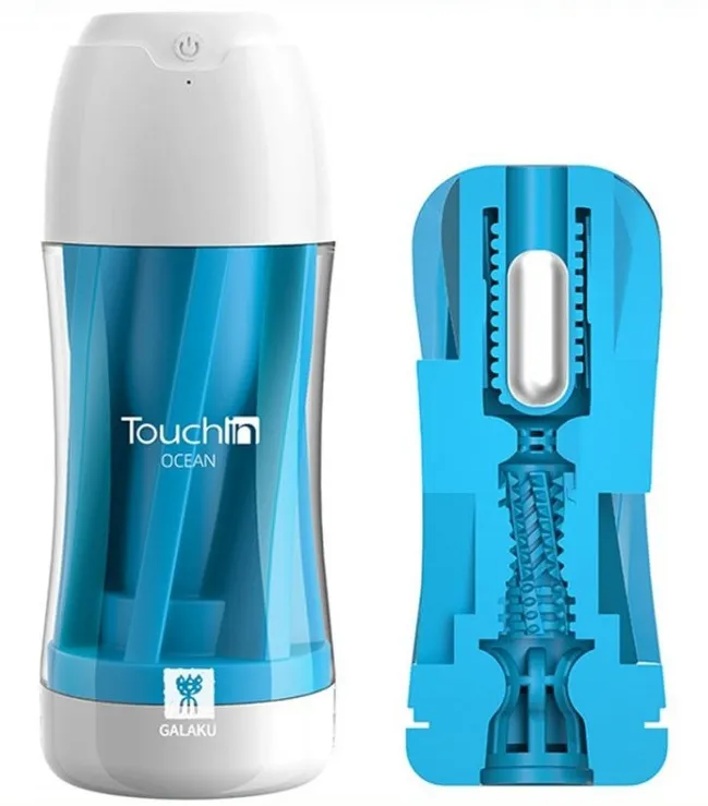 Masturbateur vibrant TOUCH IN Galaku Bleu
