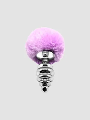 Plug anal en métal Fluffy Twist L
