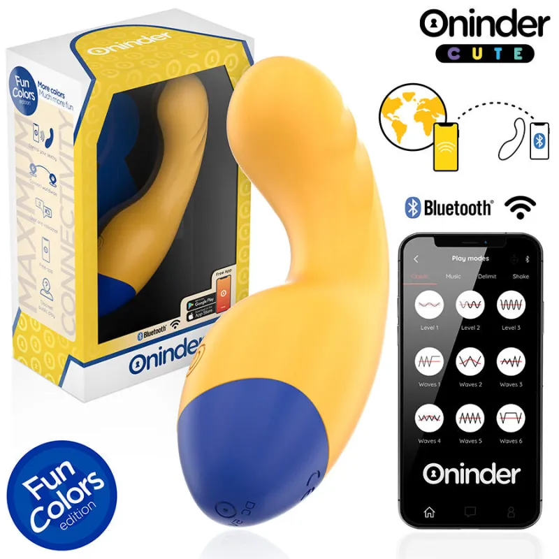Vibromasseur connecté Cute Love Buddy Master jaune - Oninder