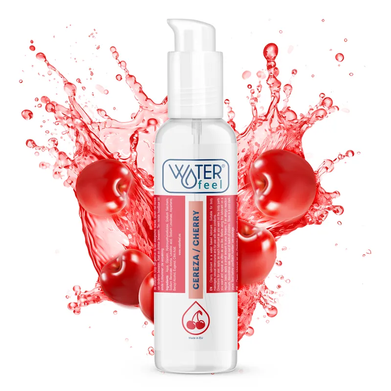 Lubrifiant saveur cerise à base d'eau 175 ml - Waterfeel