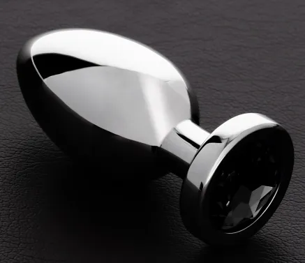 Plug bijou anal BUTTY S 5 x 2.5cm Noir