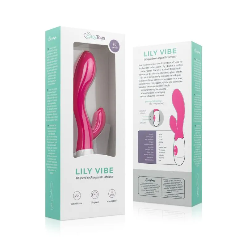 EasyToys - Vibromasseur Rabbit "Lily" - Rose