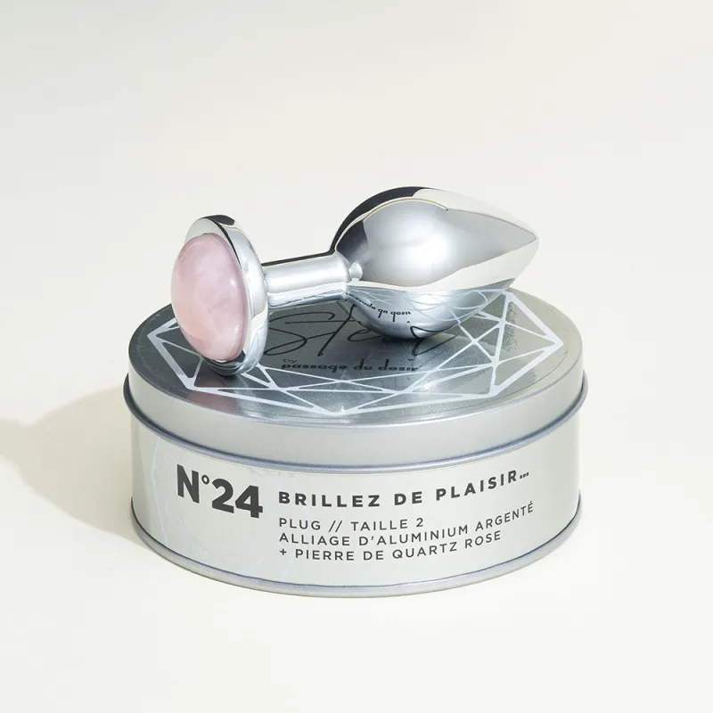 Plug métal bijou Quartz steel