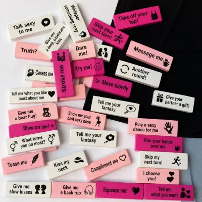 Jeu Érotique Diablo Picante 16 Blocs d'Amour en Bois - Diverty Sex