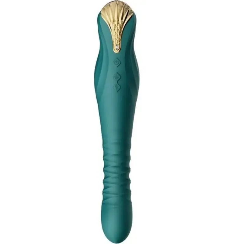 Vibromasseur va-et-vient King PowerThrust vert - Zalo