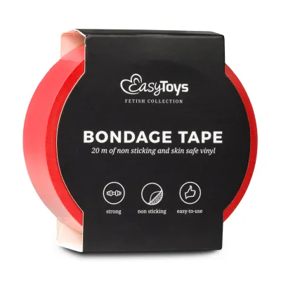 Easytoys Fetish - Ruban adhésif de bondage rouge - 20m