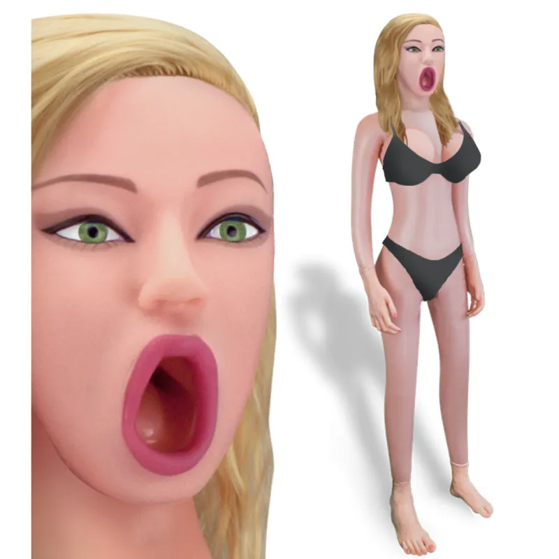 Poupée gonflable blonde yeux verts Frida