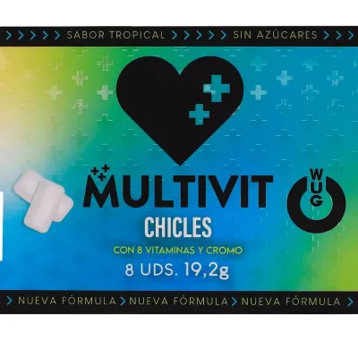 Chewing-Gum Multivitaminé Défenses Immunitaires sans Sucre - Wug