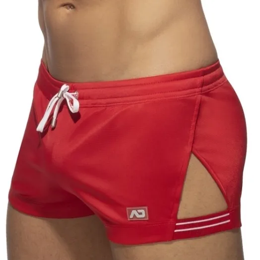 Short SIDE STRIPE Rouge
