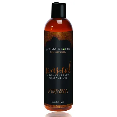 Intimate Earth - Sensual Huile de massage à la fève de cacao et à la baie de goji
