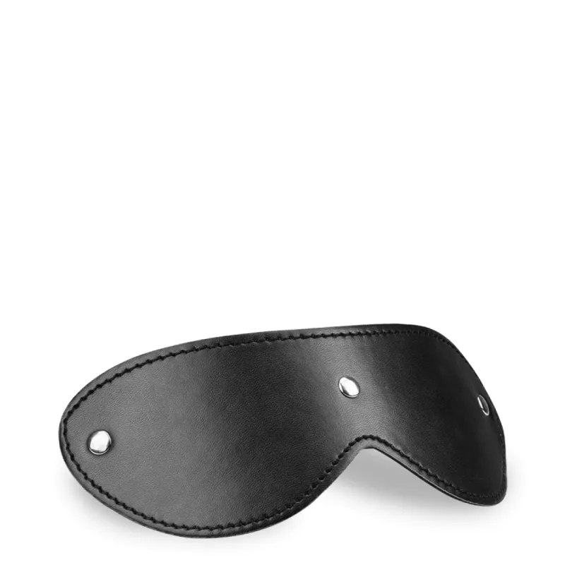 Masque loup cuir noir et rivets