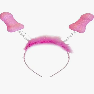 Serre-têtes Érotiques Antennes Pito Rose Paillettes - Diablo Picante