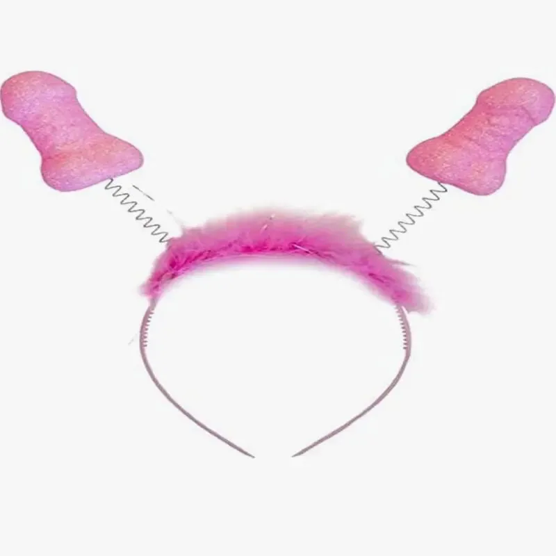 Serre-têtes Érotiques Antennes Pito Rose Paillettes - Diablo Picante