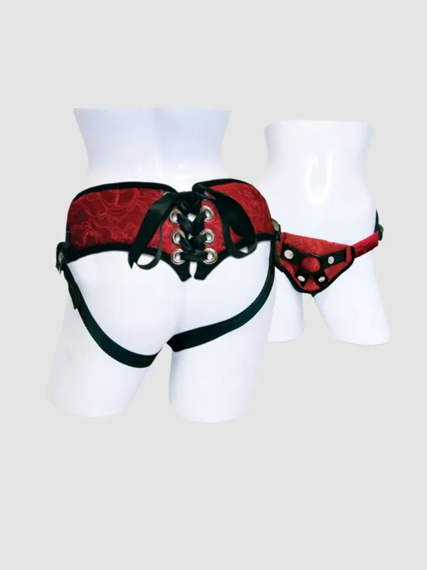 Harnais Sunrise Lace Corsette Strap On