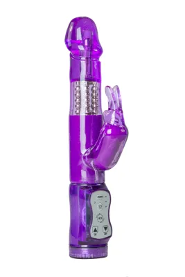 EasyToys - Vibro rabbit avec billes rotatives - Violet