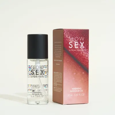Huile de massage chauffante Slow Sex -