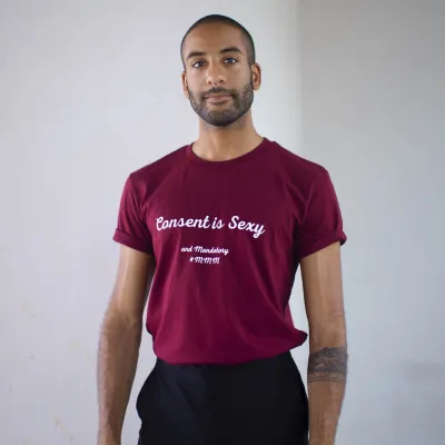 T-Shirt Bordeaux Consent is Sexy - XXS