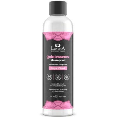 Huile Massage Quintessence Barbe à Papa 150ml - Intimateline