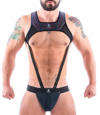 Sparta's Harness Ensemble Jock et Harnais TAURO Noir