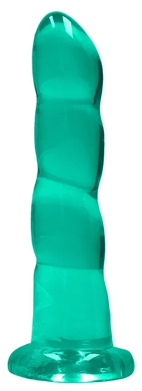 Gode TWIST CRYSTAL RealRock 16 x 4cm Vert
