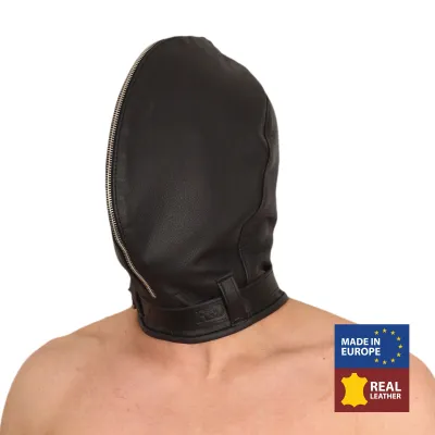 Cagoule sensorielle en cuir NO SENSOR Noir