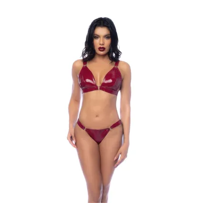 Mapalé Ensemble Soutien-gorge 2 Pièces Rouge Brillant S