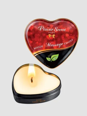 Bougie de massage mini coeur nature 35 ml