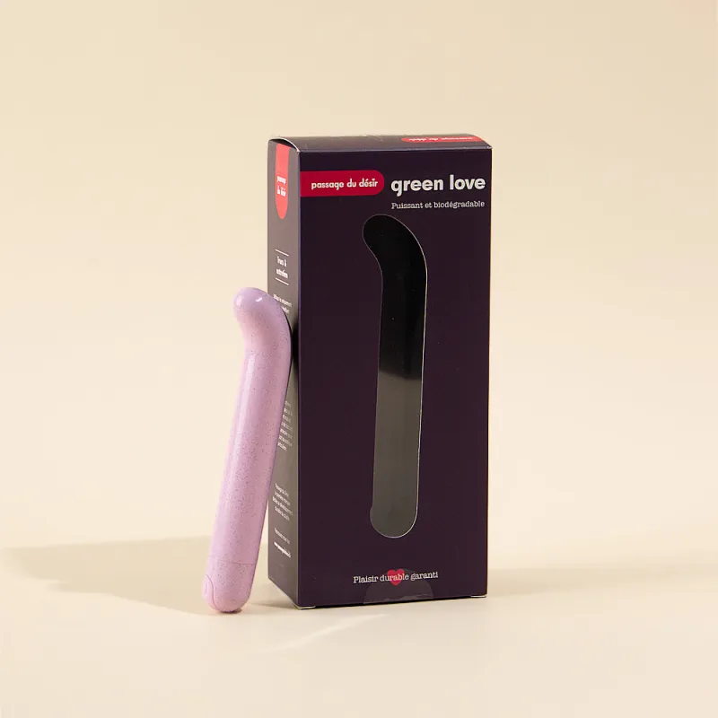 Vibromasseur puissant et biodégradable Green Love