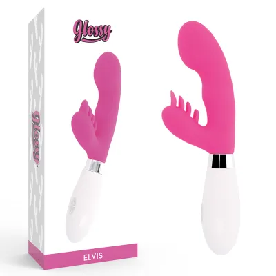 Vibromasseur Rabbit Elvis Rose - Glossy