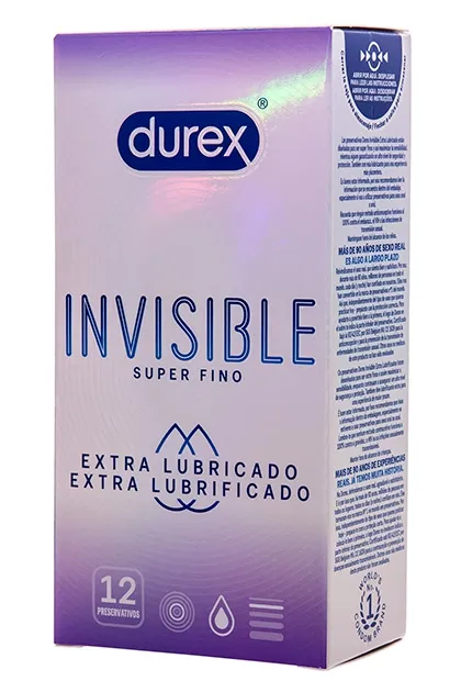 Préservatifs fins Ultra Lubrifés INVISIBLE x12