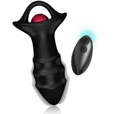 Set Vibrateur Doigts Kylin et Plug Anal Noir - Armony