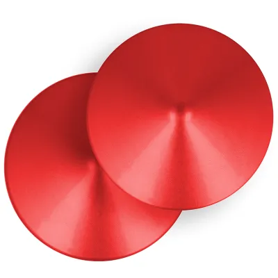 Cache-tétons ronds rouges réutilisables - Ohmama