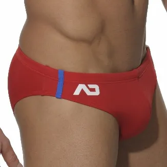 Slip de bain LOW CUT SPORTS Rouge