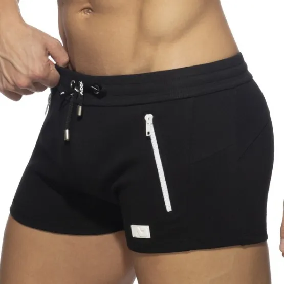Short DOUBLE ZIP Noir