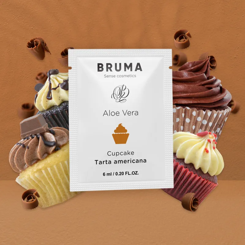 Gel lubrifiant Bruma Aloe Vera saveur cupcake 6 ml - Bruma