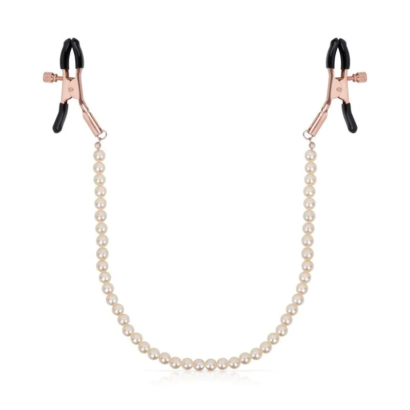 Rosy Gold - Pearls Pinces Tétons - Design Ajustable