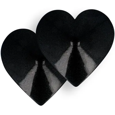 Cache-tétons Cœur Métal Noir - Coquette Chic Desire