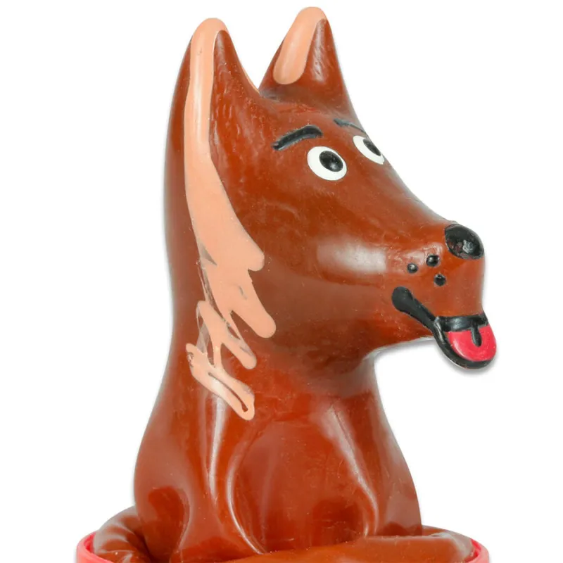 Préservatif Fantaisie Peint Main Forme Chien - Condomerie