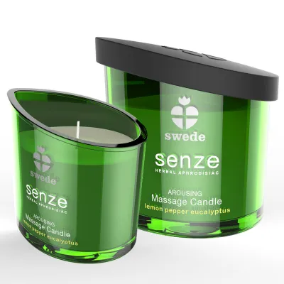 Bougie de massage Senze Arousing citron poivre eucalyptus - Swede