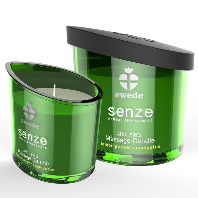 Bougie de massage Senze Arousing citron poivre eucalyptus - Swede