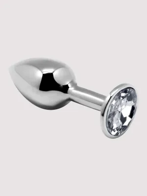 Plug anal bijou mini métal L transparent