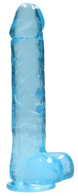 Gode CRYSTAL CLEAR 19 x 4.5cm Bleu