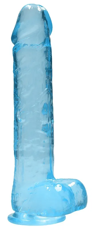 Gode CRYSTAL CLEAR 19 x 4.5cm Bleu