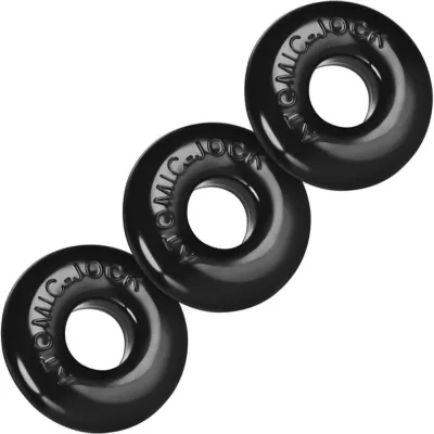 Pack de 3 mini cockrings Oxballs Noir