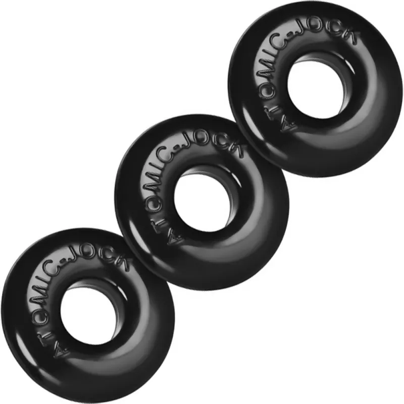 Pack de 3 mini cockrings Oxballs Noir