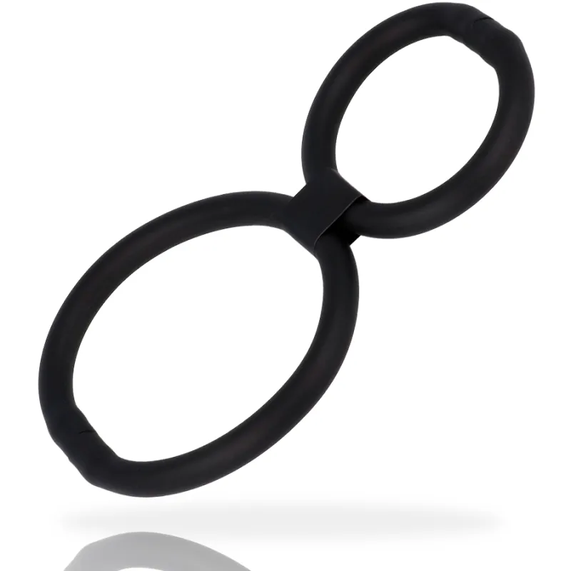 Anneau Pénien Double Réglable Silicone - Addicted Toys