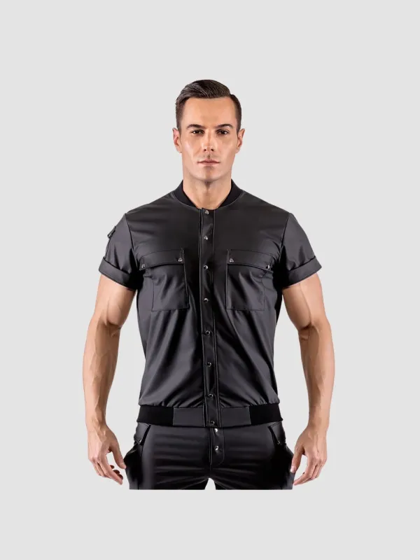 Chemise Multi Poches Noir